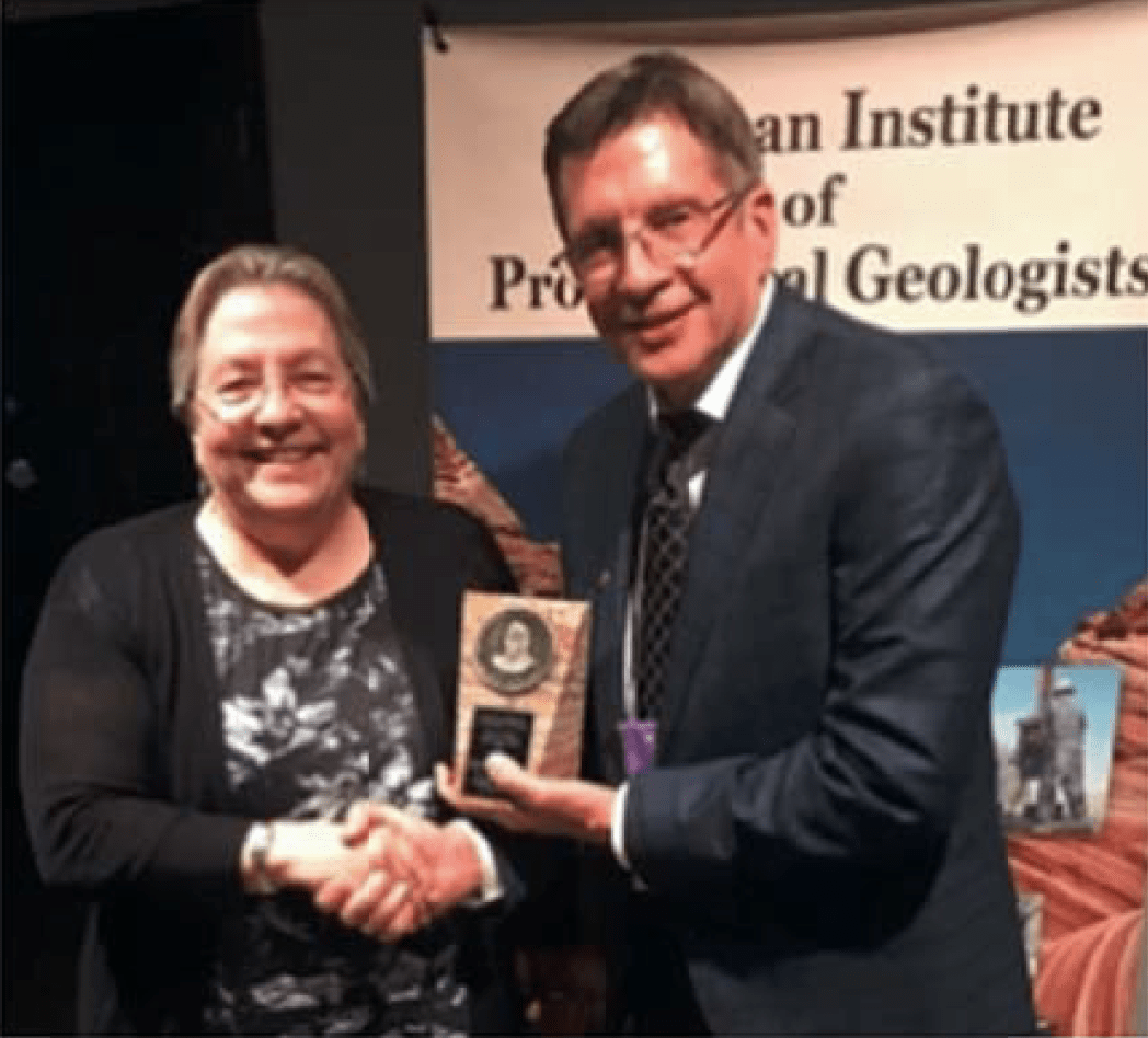 Barb Murphy Received AIPG’s Ben H. Parker Memorial Medal