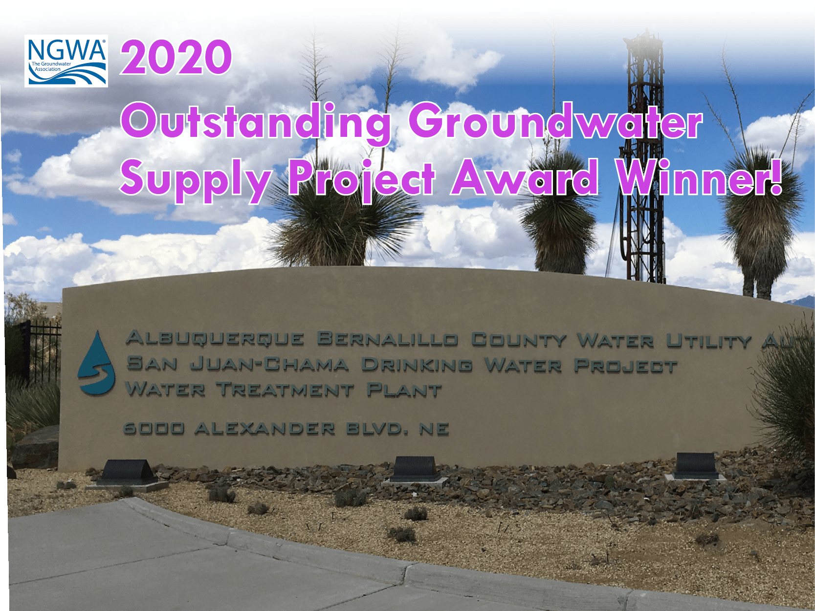 NGWA Outstanding Groundwater Supply Project Award Recipient