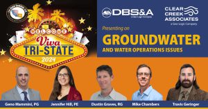 Hydrogeologists and Engineers from Clear Creek Associates and Daniel B. Stephens & Associates, Inc. (DBS&A) will be presenting to water and wastewater industry professionals at the 40th Annual Tri-State Seminar 