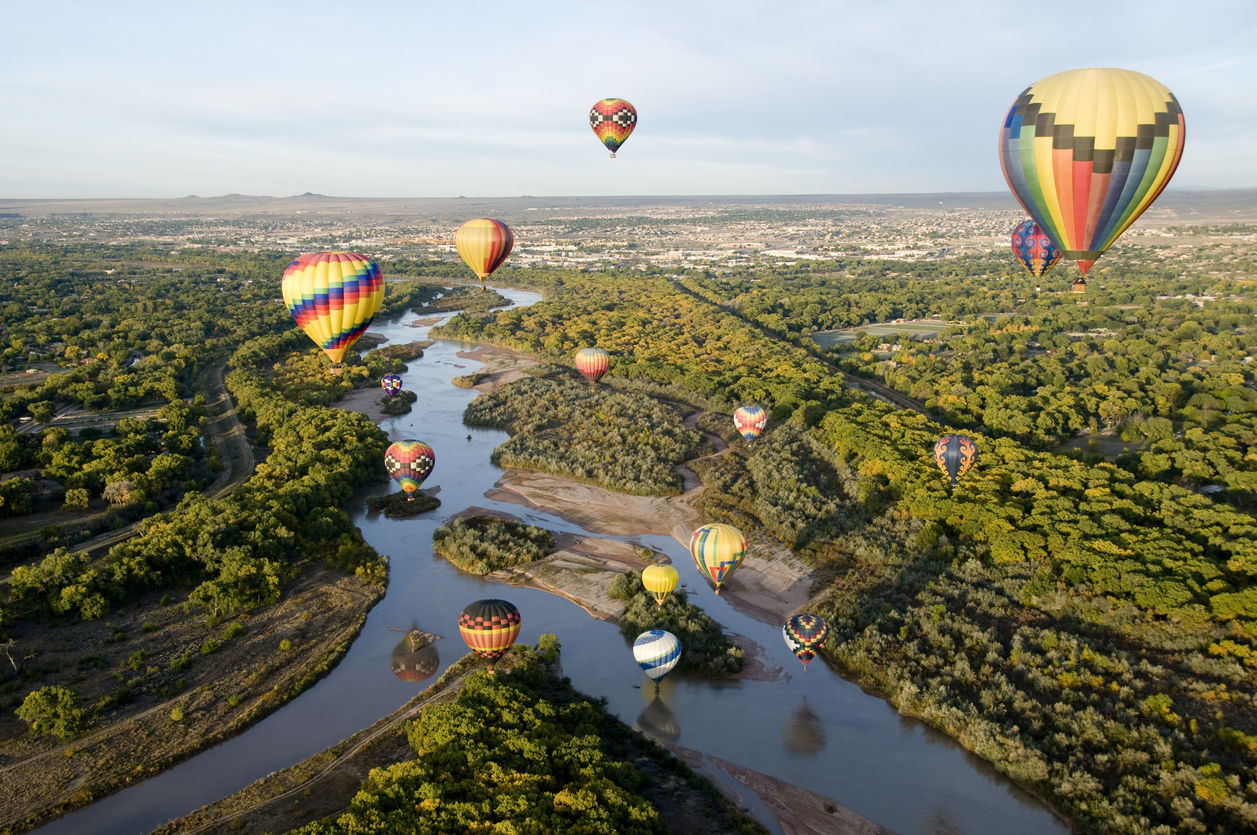 Hot air balloons in Albuquerque New Mexico